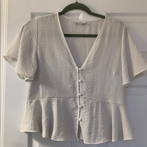 Topshop peplum blouse
